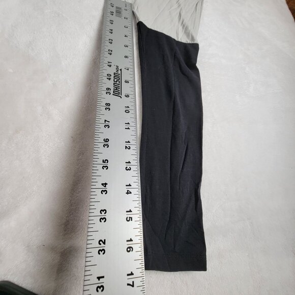 Peter O. Mahler Womens Long Sleeve Top Small Gray & Black Colorblock Stretch - Picture 8 of 9